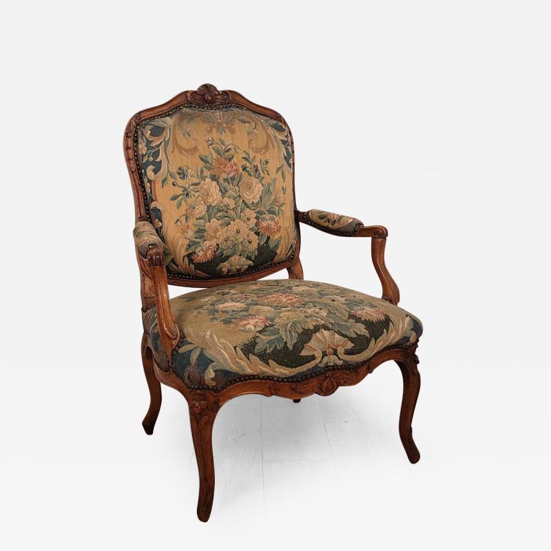 Louis XV Tapestry Armchair circa 1740