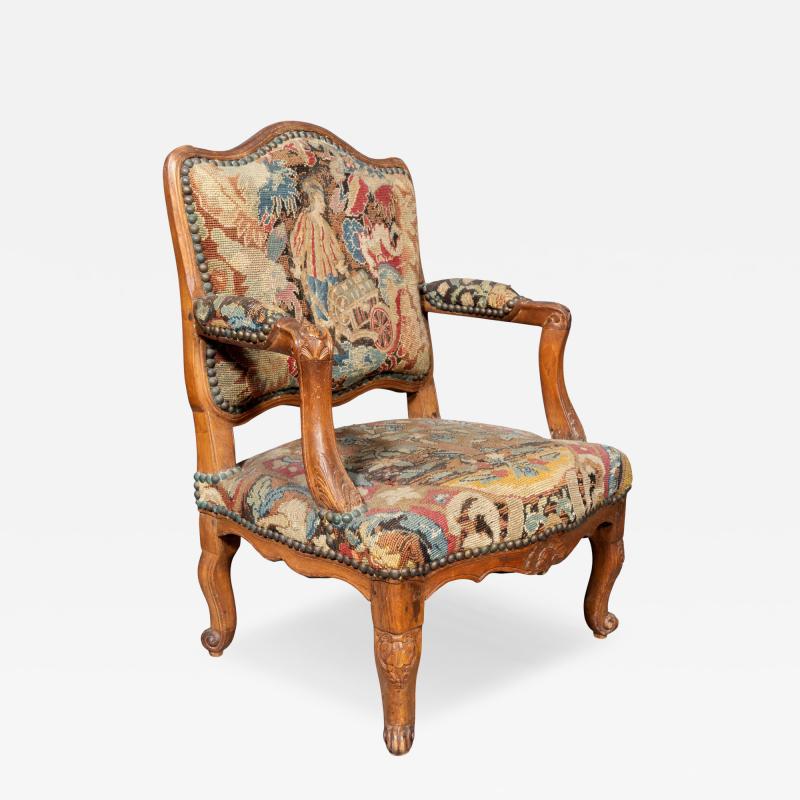 Louis XV Walnut Childs Armchair