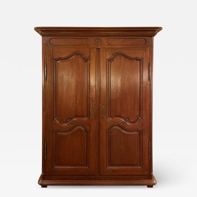 Louis XV Wardrobe In Oak 18 Century