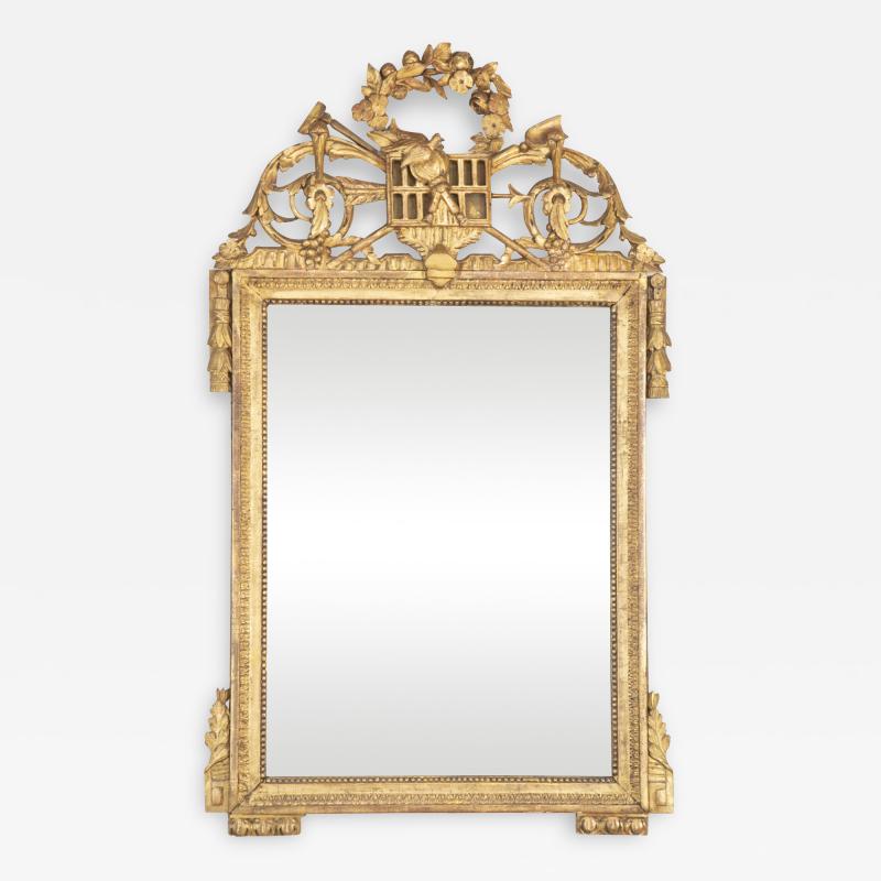 Louis XVI French Gilded Marriage or Brides Mirror