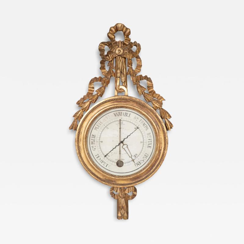 Louis XVI Giltwood Barometer