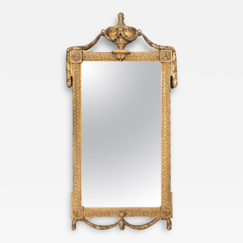 Louis XVI Giltwood Mirror