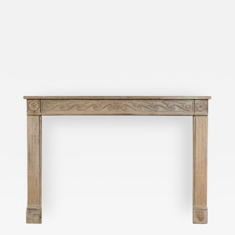 Louis XVI Limestone Mantle