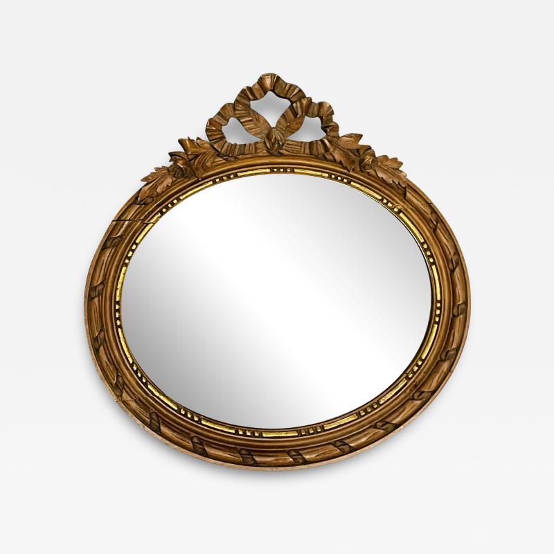 Louis XVI Style Gilt Wood Wall or Console Mirror