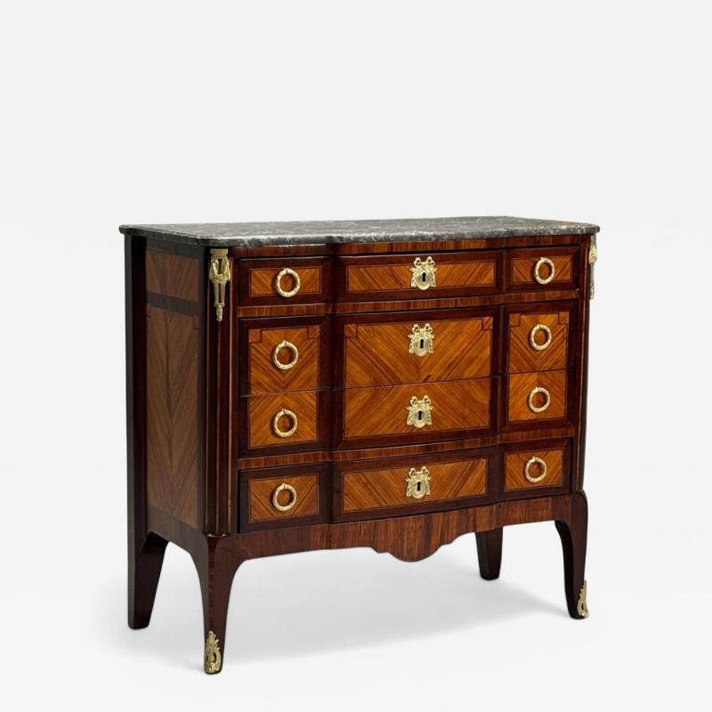 Louis XVI Style Mahogany Marble Bronze Commode France 19th C 