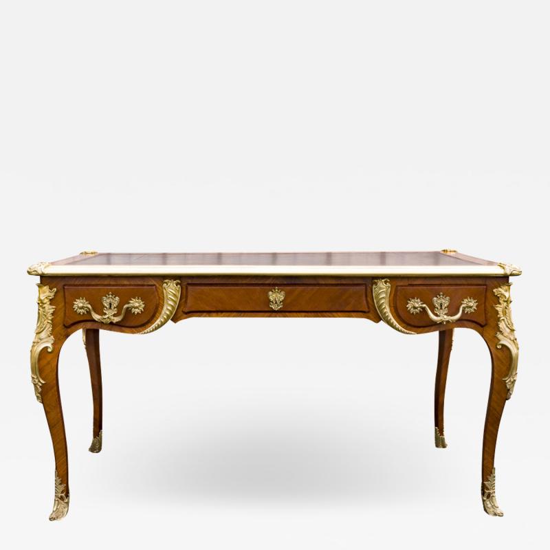 Louis XVI Style Tulipwood Bureau Plat