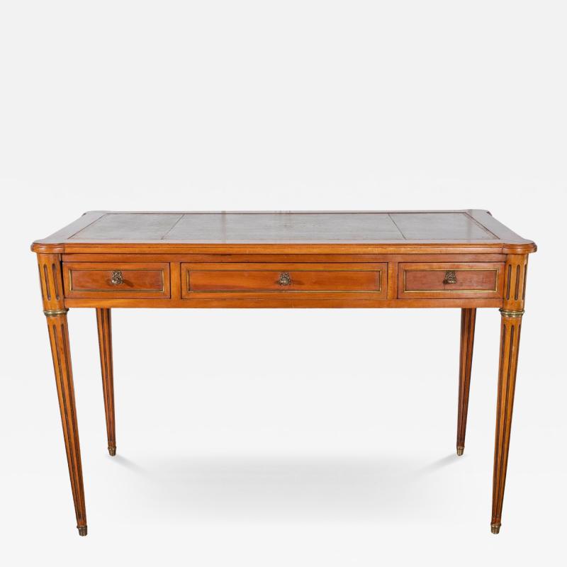 Louis XVI Style Writing Desk with Leather Top and Pull Out Extensions