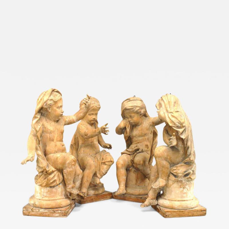 Louis XVI Wooden Seasonal Putti
