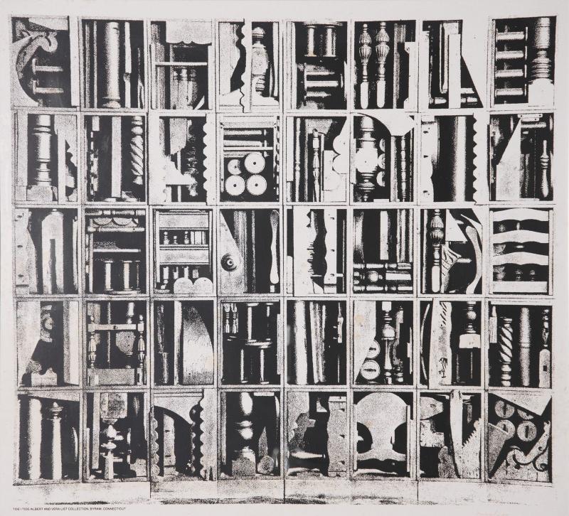 Louise Nevelson Hand Signed Promotional Print Tide I Tied for MIT Exhibition