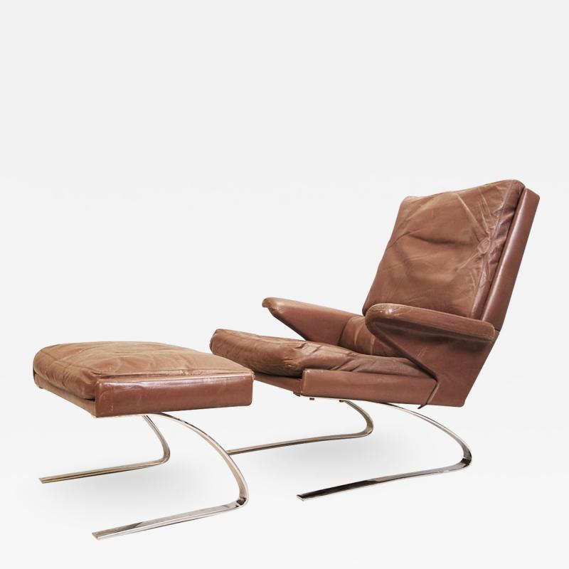 Lounge chair ottoman by reinhold adolf and hans j rgen for COR