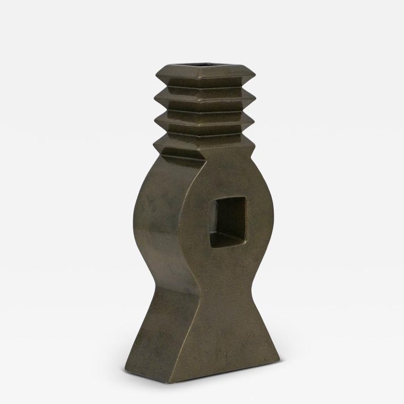 Luciano Florio Paccagnella Abstract Ceramic Vase by Luciano Florio Paccagnella