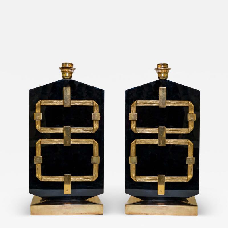 Luciano Frigerio 1970s design table lamps by Luciano Frigerio