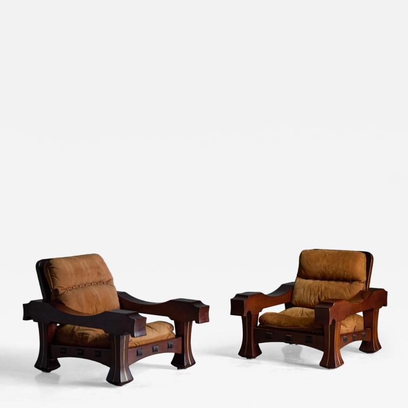 Luciano Frigerio Lounge Chair by Luciano Frigerio for Frigerio di Desio Italy 1970s