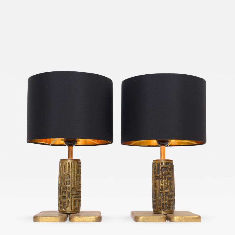 Luciano Frigerio Luciano Frigerio Bronze Table Lamps c 1960