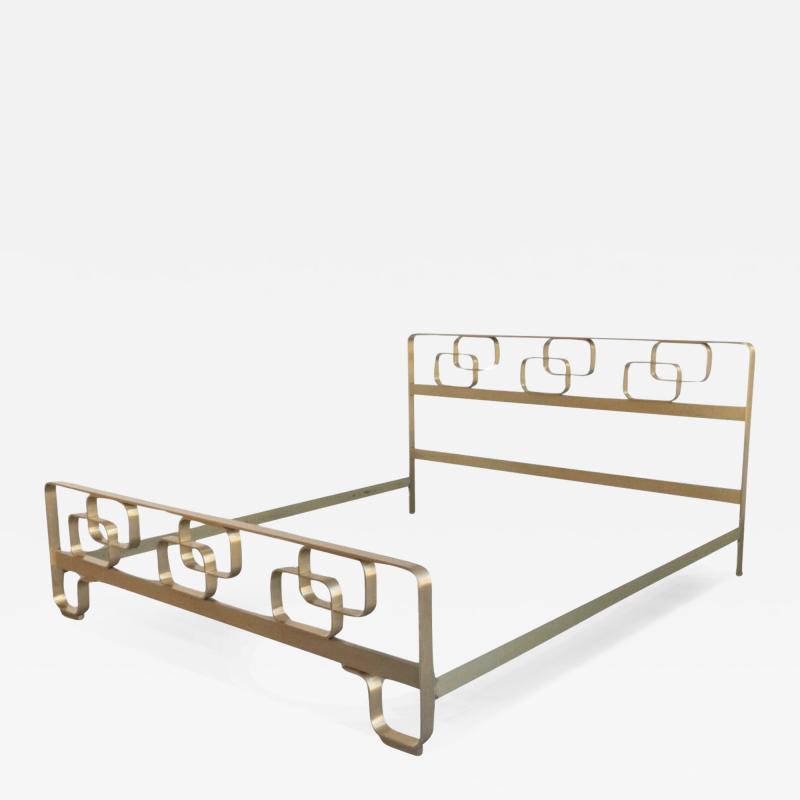 Luciano Frigerio Mid Century Brass Bed by Luciano Frigerio 1970s