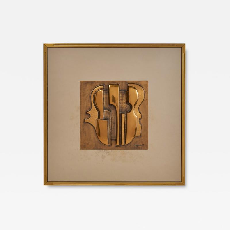 Luciano Frigerio Square Sculptural Mirror by Frigerio Italy 1990s