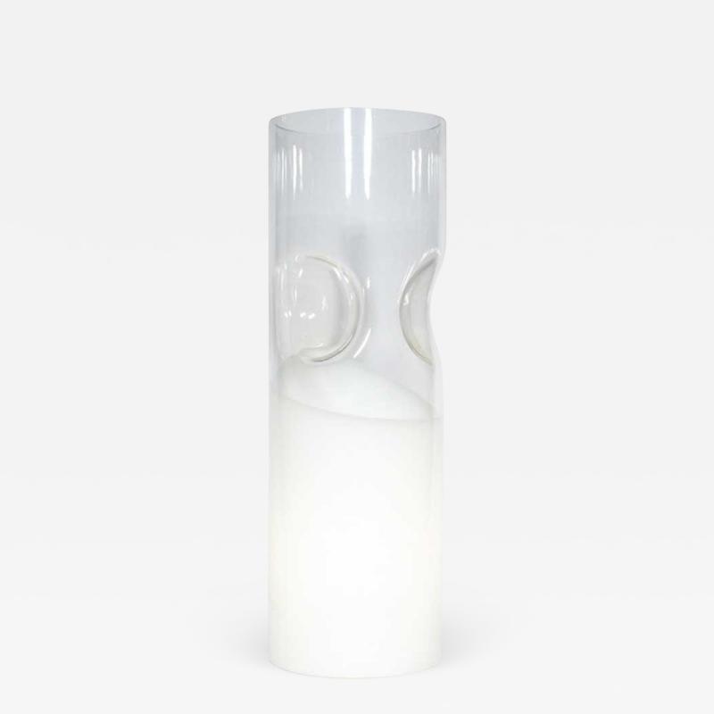 Luciano Vistosi CLEAR AND WHITE SOMMERSO VISTOSI TABLE LAMP
