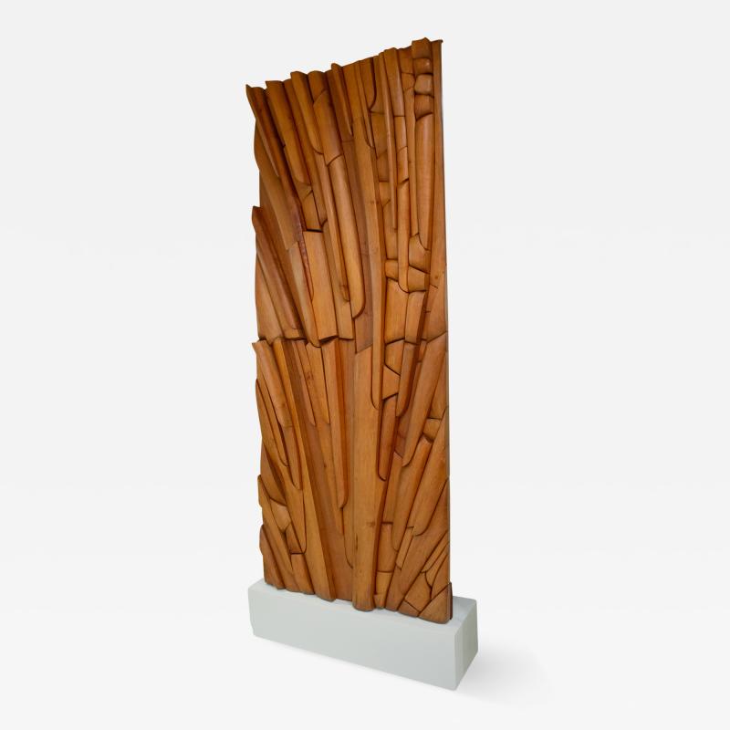 Lucien B ni re Lucien B ni re Large Abstract Birchwood Gerbe Sculpture