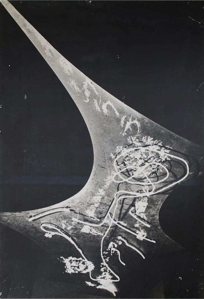 Lucio Fontana Gigantography of a Soffitto Spaziale