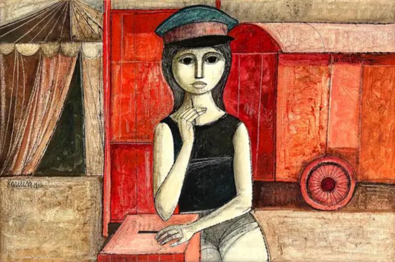 Lucio Ranucci Lucio Ranucci Italian Figurative Abstract Painting Acrylic on Linen Canvas