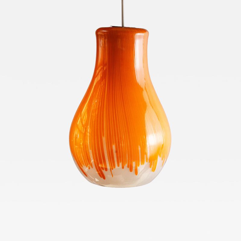 Ludovico Diaz de Santillana Anemone pendant chandelier in glass by Ludovico Diaz de Santillana for Venini