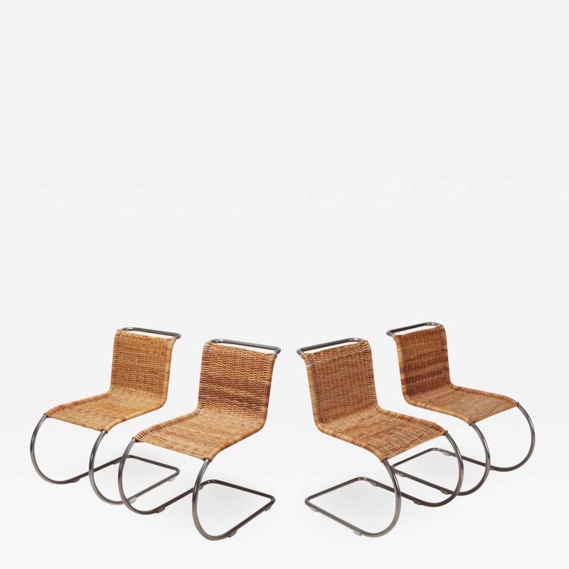 Ludwig Mies Van Der Rohe Ludwig Mies Van Der Rohe Set of Four B42 Weissenhof Chairs by Tecta 1982