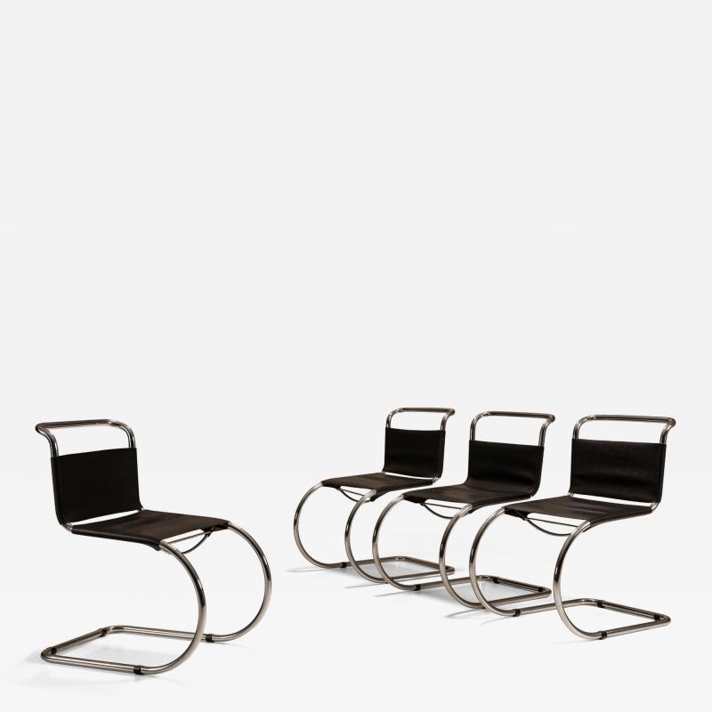 Ludwig Mies Van Der Rohe Set of Four Early Edition MR10 Cantilever Chairs by Mies van der Rohe Germany