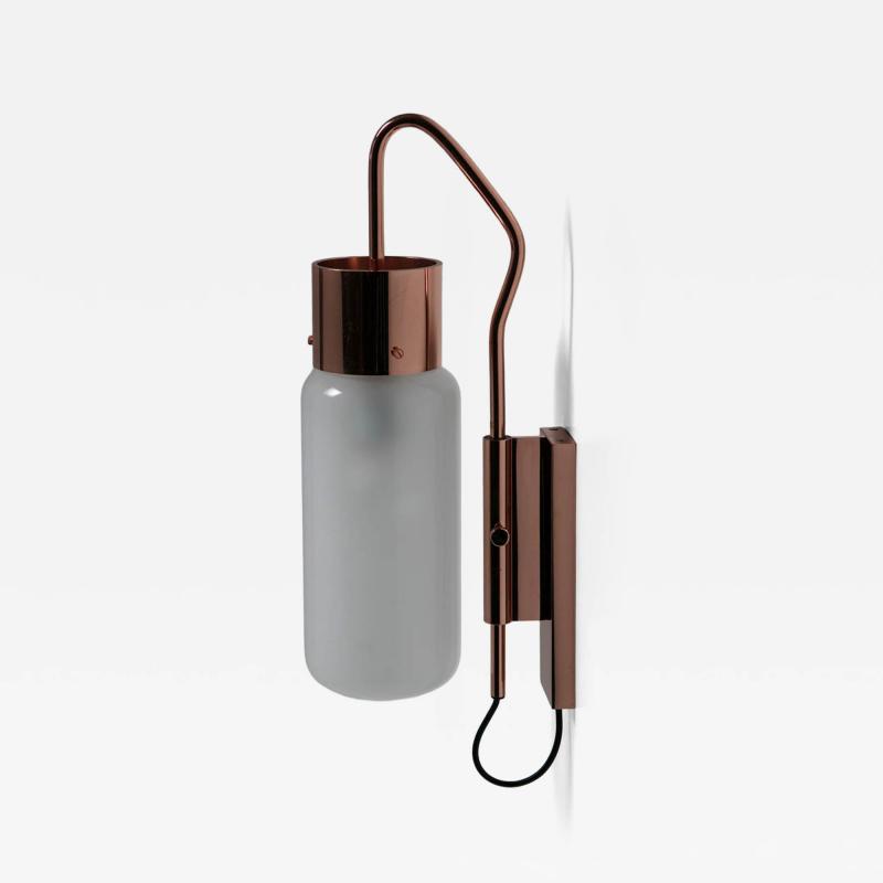 Luigi Caccia Dominioni Bidone Copper Wall Lamp by Caccia Dominioni for Azucena