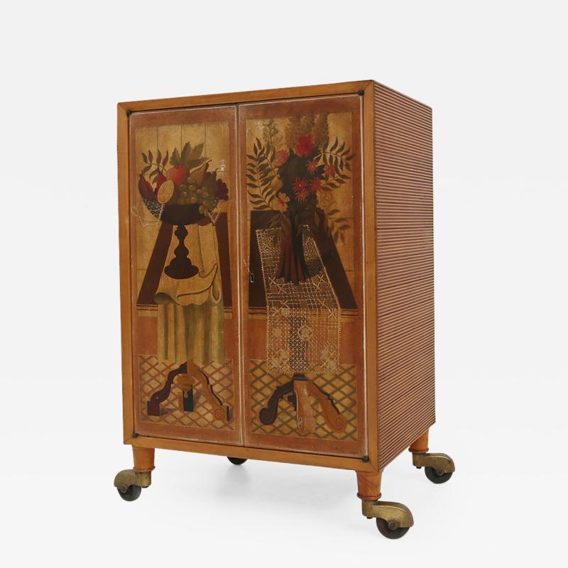 Luigi Scremin Italian cabinet Bar by Marino Meo production Fratelli Sremin original label