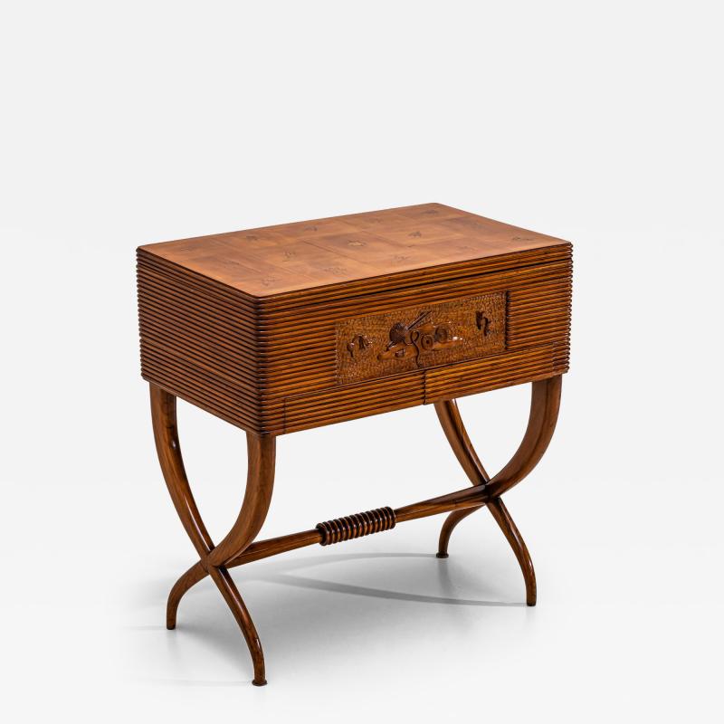 Luigi Scremin Sewing Cabinet by Luigi Scremin Italy 1930s