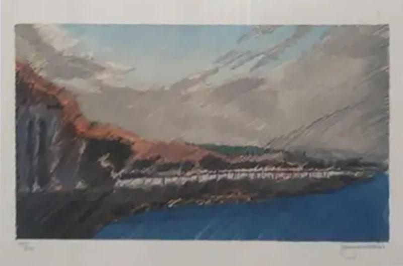 Lyman Byxbe Coastal Scene by Lyman signed and numbered