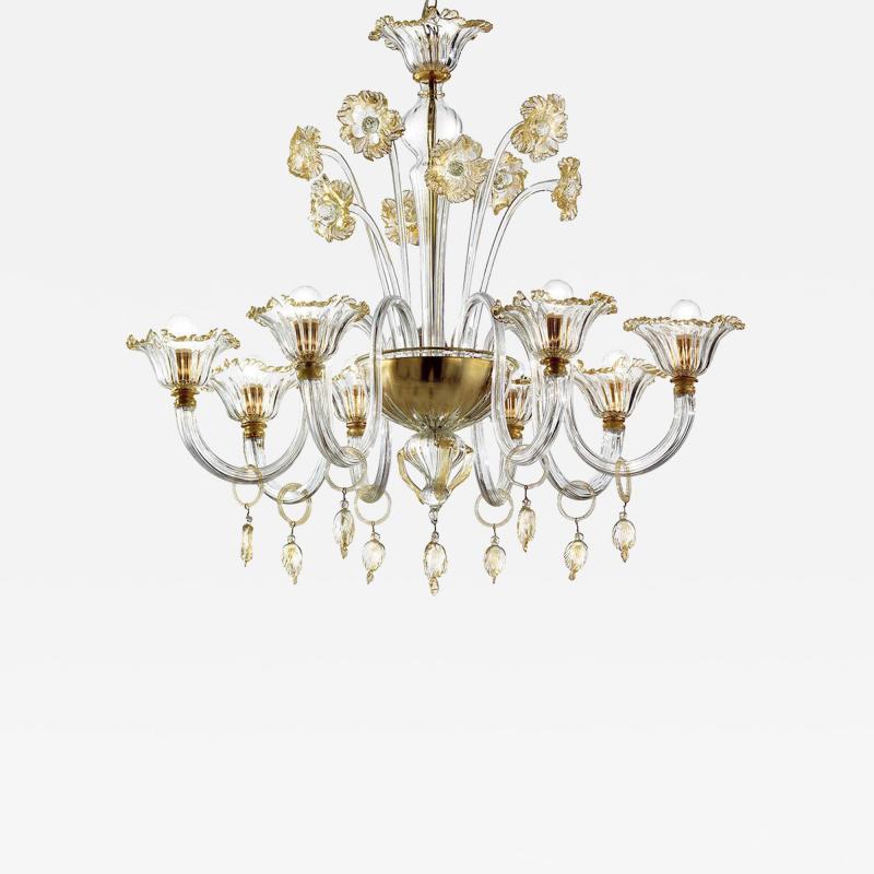Lyvely Floreal Romantic Murano Glass Chandelier