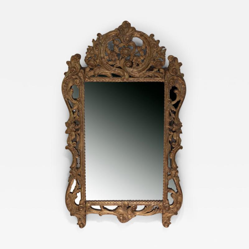 MID 18TH CENTURY GILTWOOD MIRROR