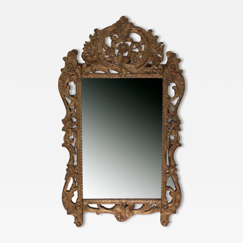 MID 18TH CENTURY GILTWOOD MIRROR