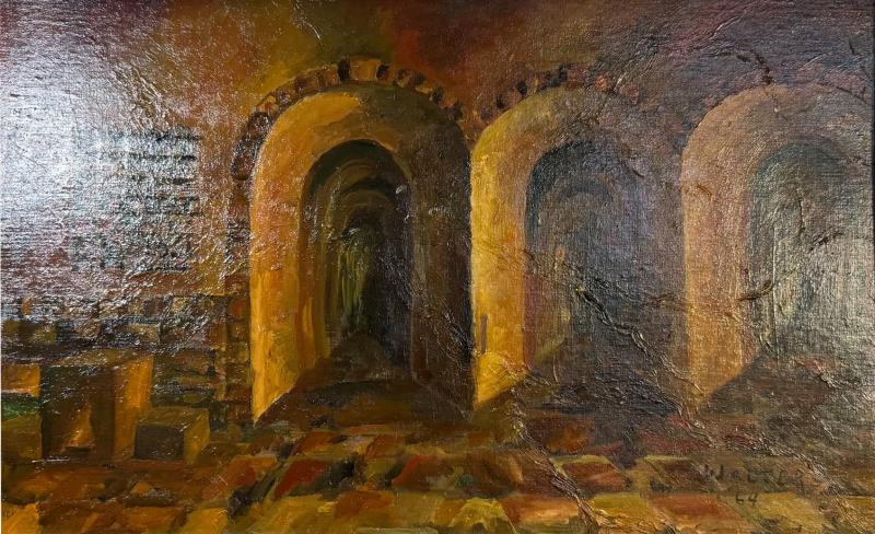 MID CENTURY ITALIAN ARCHES SIGNED WALTERS 64
