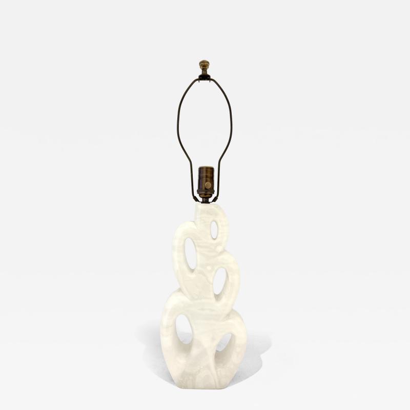 MIDCENTURY ALABASTER TABLE LAMP