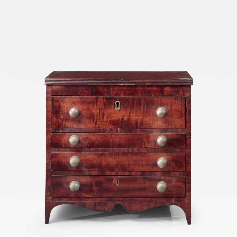 MINIATURE FEDERAL CHEST OF DRAWERS