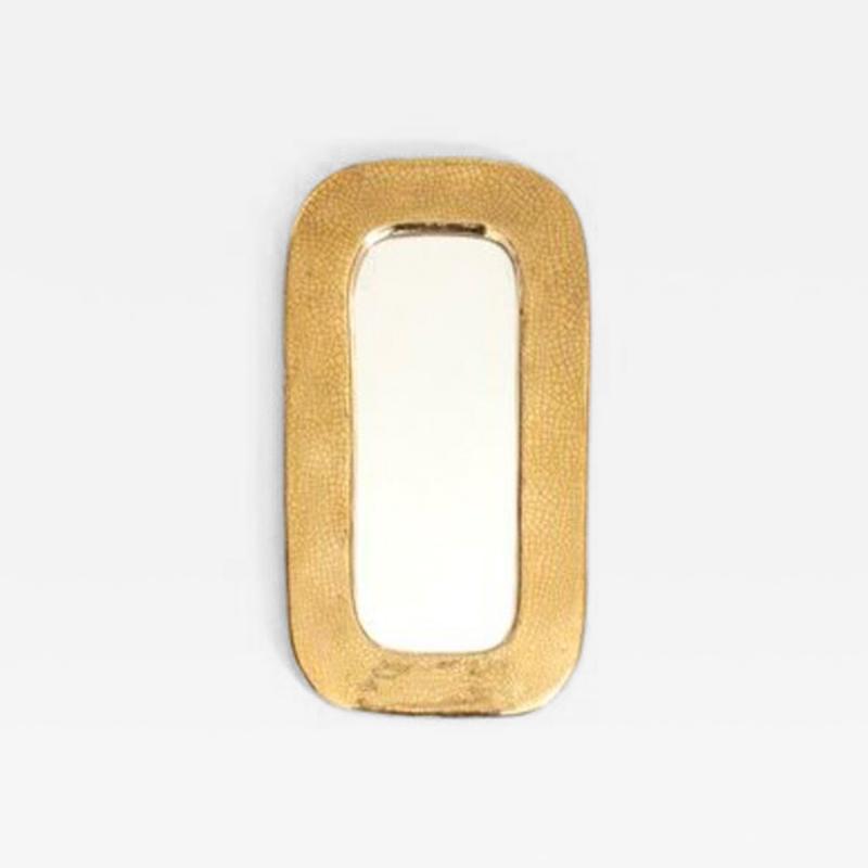 MITHE ESPELT FRENCH GILDED CERAMIC MIRROR