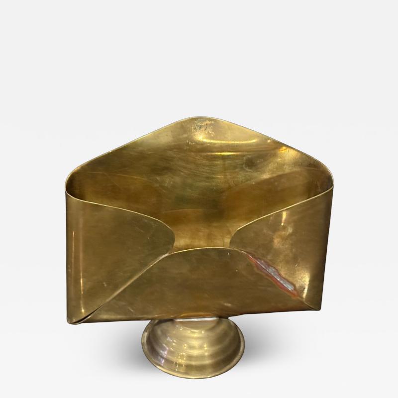 MODERN BRASS ENVELOPE DESK ACCESSORY