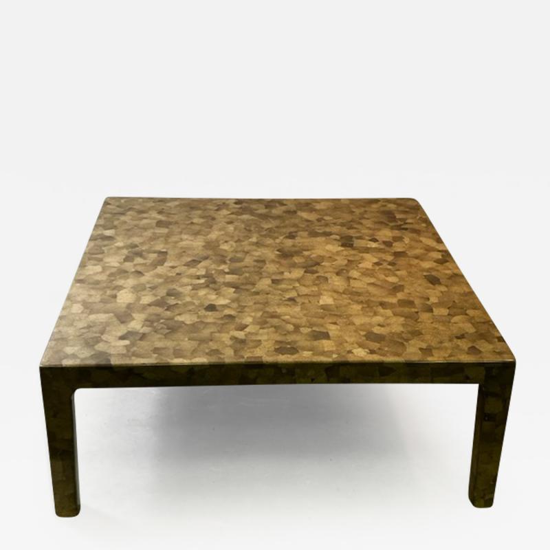 MODERN EGGSHELL LACQUER COFFEE TABLE BY CHRISTIAN DUC