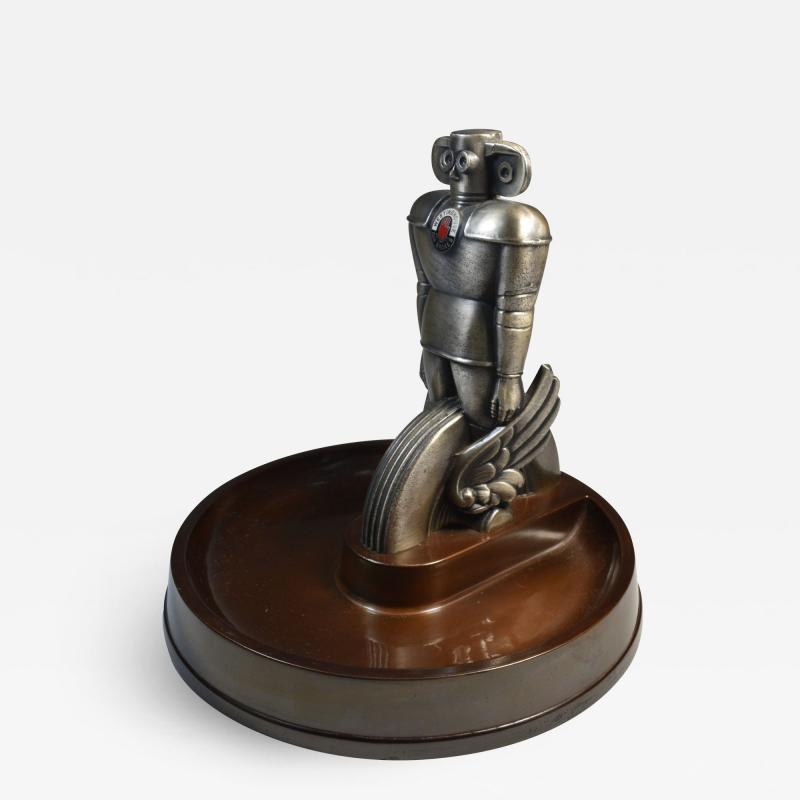 Machine Age Robot Westinghouse Air Brakes Promotional Ashtray 1930
