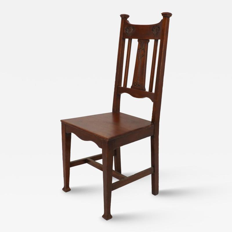 Mackay Hugh Baillie Scott Shapland Petter A Top Quality Glasgow School Oak Arts Crafts Hall Chair
