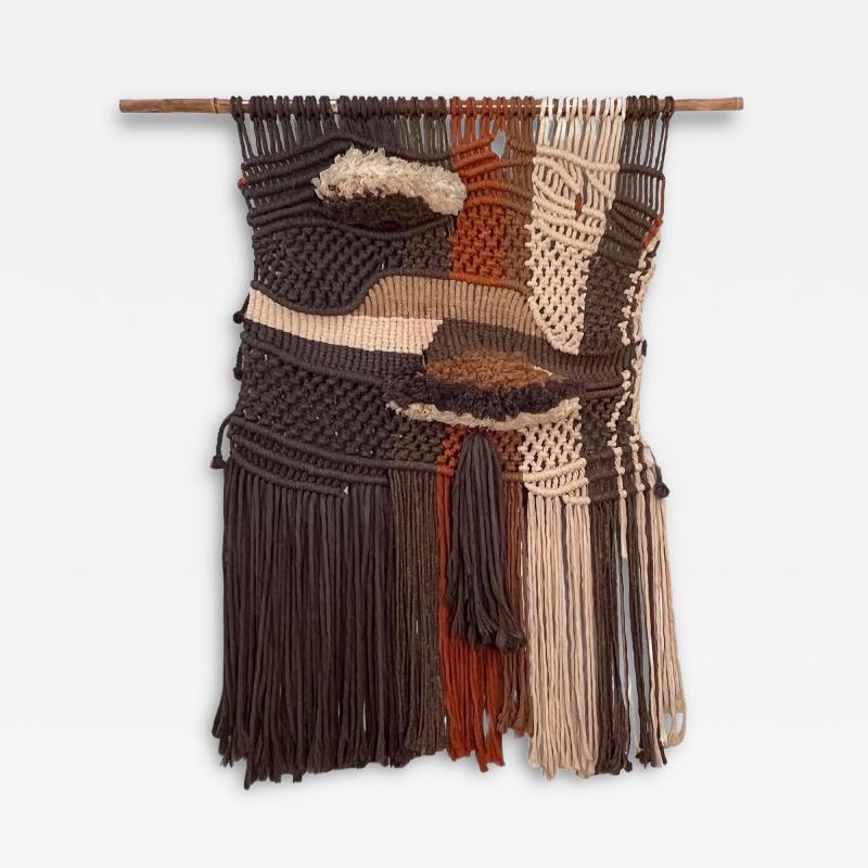 Macram wall tapestry Spain circa 1970