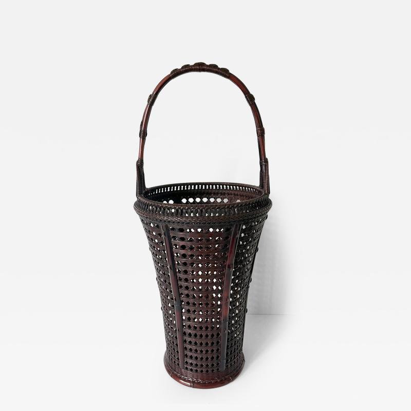 Maeda Chikubosai I Japanese Woven Ikebana Bamboo Basket Maeda Chikubosai I