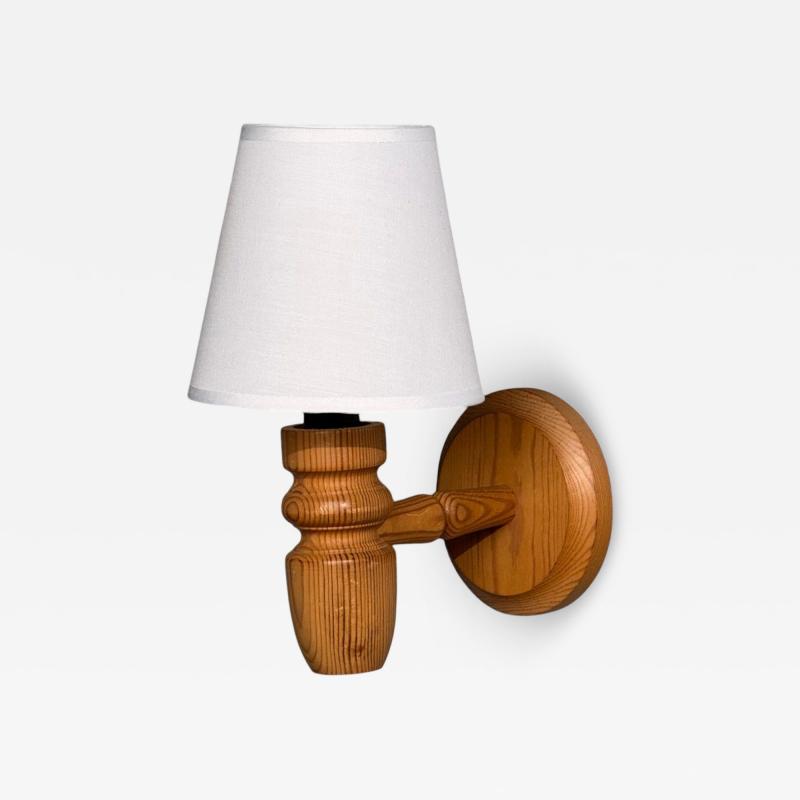Magnafon Belysning APS Danish Modern Wall Sconce Pine Denmark 1960s