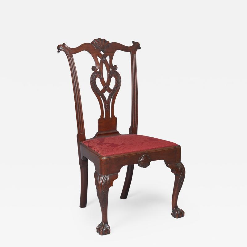 Mahogany Chippendale Carved Side Chair