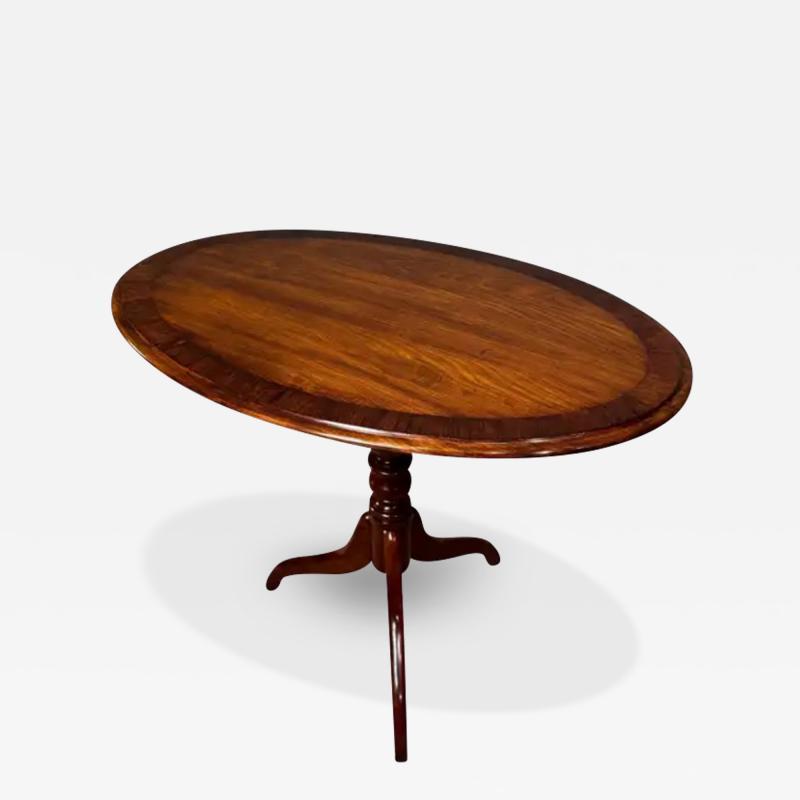 Mahogany Cross banded Tripod table