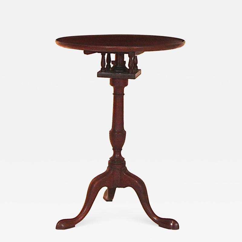 Mahogany Dish Top Candlestand