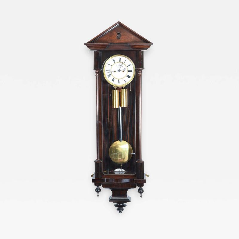 Mahogany Frame Vienna Regulator Wall Clock