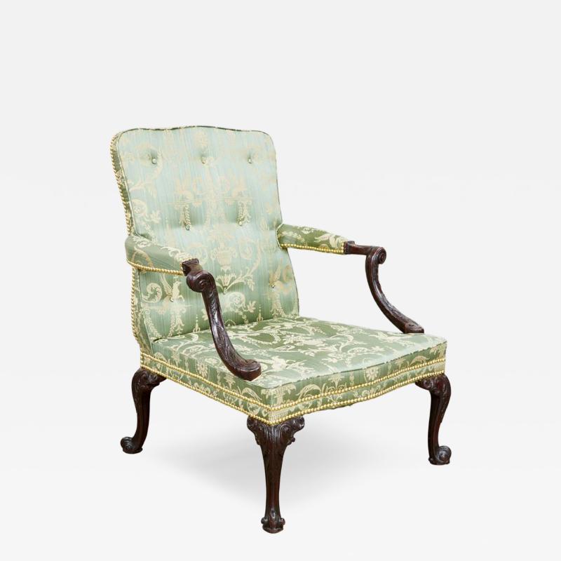 Mahogany Gainsborough Open Armchair c 1755